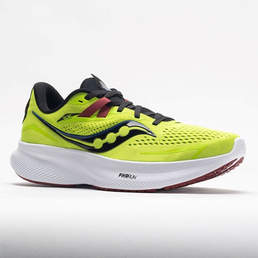 Acid Lime / Spice Orthofeet Saucony Ride 15 Men's Running Shoes | TEZSQ8647