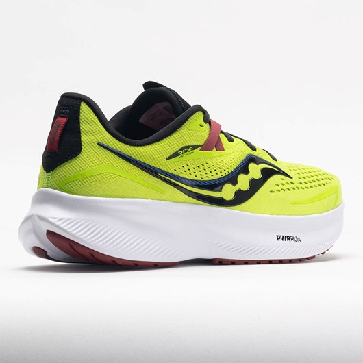 Acid Lime / Spice Orthofeet Saucony Ride 15 Men's Running Shoes | TEZSQ8647