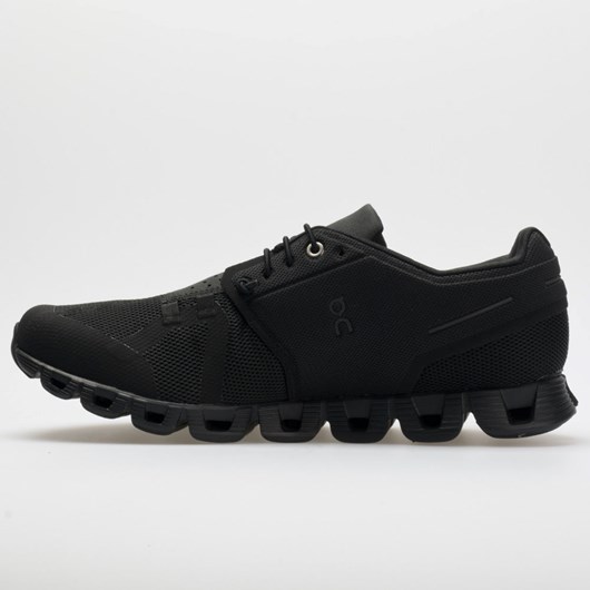 All Black Orthofeet On Cloud Women's Running Shoes | PEONC3289