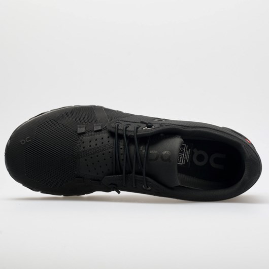 All Black Orthofeet On Cloud Women's Running Shoes | PEONC3289