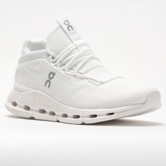 All White Orthofeet On Cloudnova Men's Lifestyle Sneakers | VXZIN9746