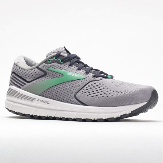 Alloy / Blackened Pearl / Green Orthofeet Brooks Ariel 2020 Women's Running Shoes | VOABL9478