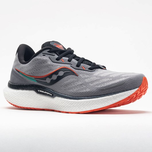 Alloy / Fire Orthofeet Saucony Triumph 19 Men's Running Shoes | LACYX1827