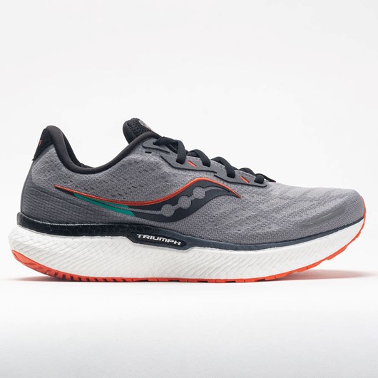 Alloy / Fire Orthofeet Saucony Triumph 19 Men\'s Running Shoes | LACYX1827