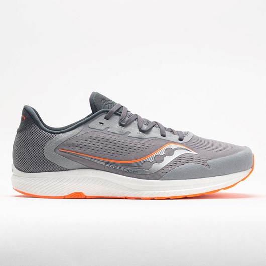 Alloy / Orange Orthofeet Saucony Freedom 4 Men\'s Running Shoes | IZWYB7034