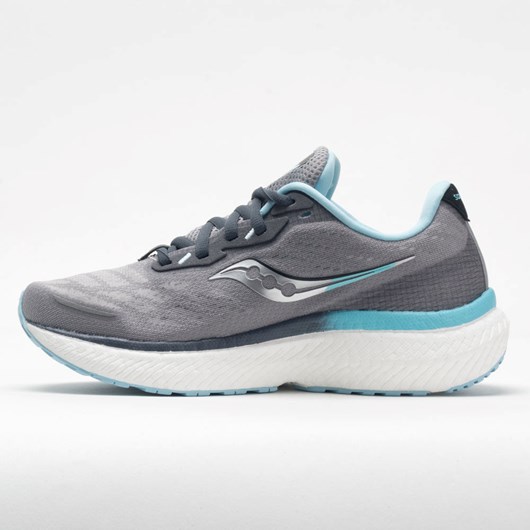 Alloy / Powder Orthofeet Saucony Triumph 19 Women's Running Shoes | MQILD5824