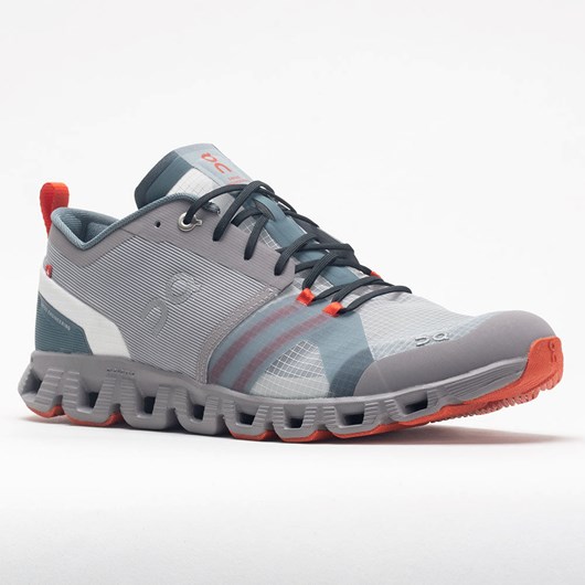 Alloy / Red Orthofeet On Cloud X Shift Men's Running Shoes | HYDBJ2871