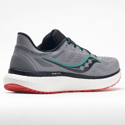 Alloy / Scarlet Orthofeet Saucony Hurricane 23 Men's Running Shoes | MWPJL8132