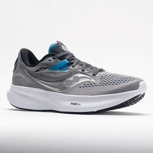 Alloy / Topaz Orthofeet Saucony Ride 15 Men's Running Shoes | JBDCF2963