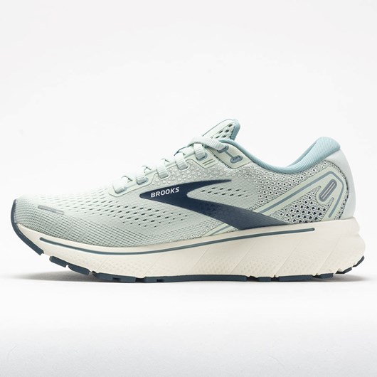 Aqua Glass / Whisper White / Navy Orthofeet Brooks Ghost 14 Women's Running Shoes | ITRBE0263