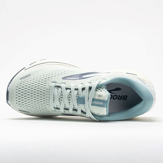 Aqua Glass / Whisper White / Navy Orthofeet Brooks Ghost 14 Women's Running Shoes | ITRBE0263