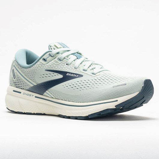 Aqua Glass / Whisper White / Navy Orthofeet Brooks Ghost 14 Women's Running Shoes | ITRBE0263