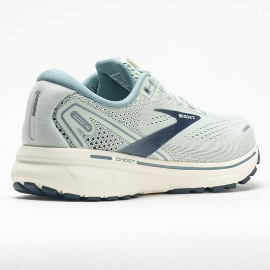 Aqua Glass / Whisper White / Navy Orthofeet Brooks Ghost 14 Women's Running Shoes | ITRBE0263