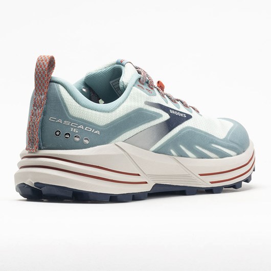 Aqua / Tourmaline / Rooibos Tea Orthofeet Brooks Cascadia 16 Women's Trail Running Shoes | DFHRG8430