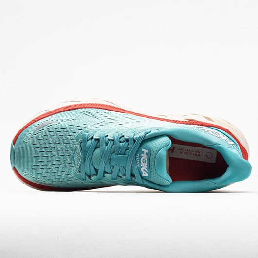 Aquarelle / Eggshell Blue Orthofeet Hoka One One Clifton 8 Women's Running Shoes | NFZAL7230