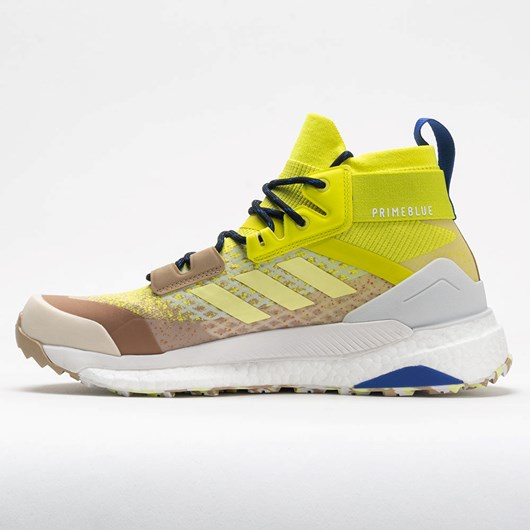 Beige Tone / Pulse Yellow Orthofeet adidas Terrex Free Hiker Primeblue Men's Hiking Shoes | OLYHQ0456