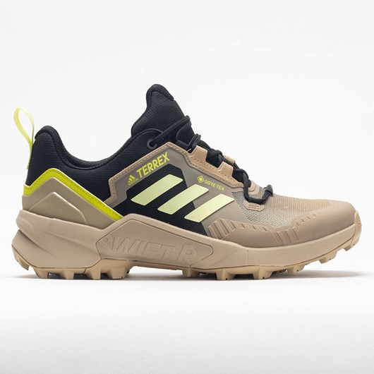 Beige Tone / Pulse Yellow Orthofeet adidas Terrex Swift R3 GTX Men\'s Hiking Shoes | RBDXJ2930