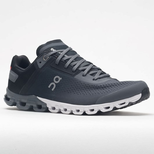 Black / Asphalt Orthofeet On Cloudflow Men's Running Shoes | DUCYN6734