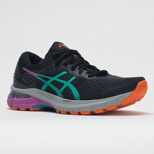 Black / Baltic Jewel Orthofeet ASICS GT-2000 9 Trail Women's Trail Running Shoes | HSVBE2745