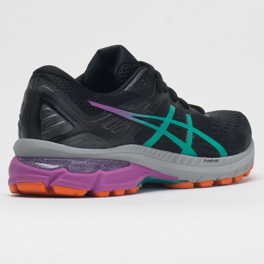 Black / Baltic Jewel Orthofeet ASICS GT-2000 9 Trail Women's Trail Running Shoes | HSVBE2745