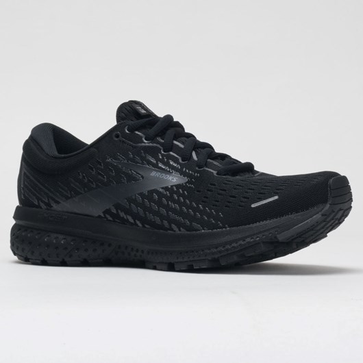 Black / Black Orthofeet Brooks Ghost 13 Men's Running Shoes | QEICH9674