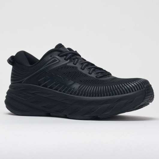 Black / Black Orthofeet Hoka One One Bondi 7 Men's Running Shoes | DORIT0261