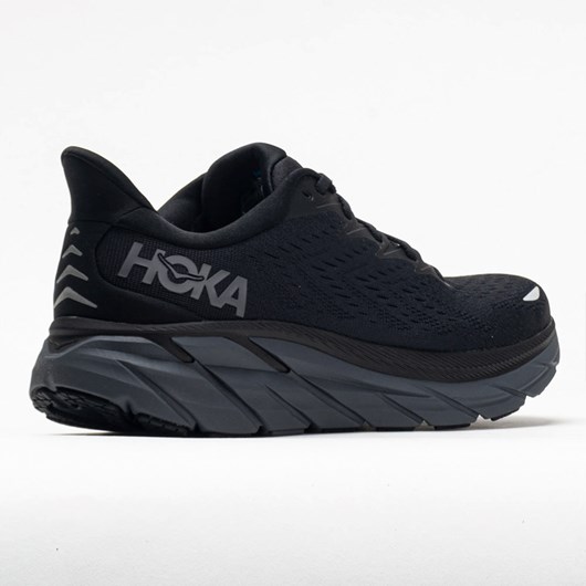 Black / Black Orthofeet Hoka One One Clifton 8 Men's Running Shoes | LQFHO3805