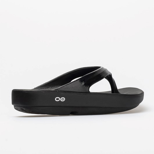 Black / Black Orthofeet OOFOS OOlala Women's Slide Sandals | JUMFI2567