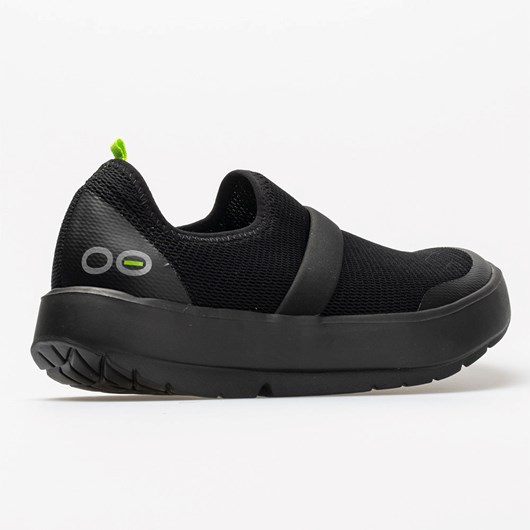 Black / Black Orthofeet OOFOS OOmg Low Women's Walking Shoes | QITHS1960