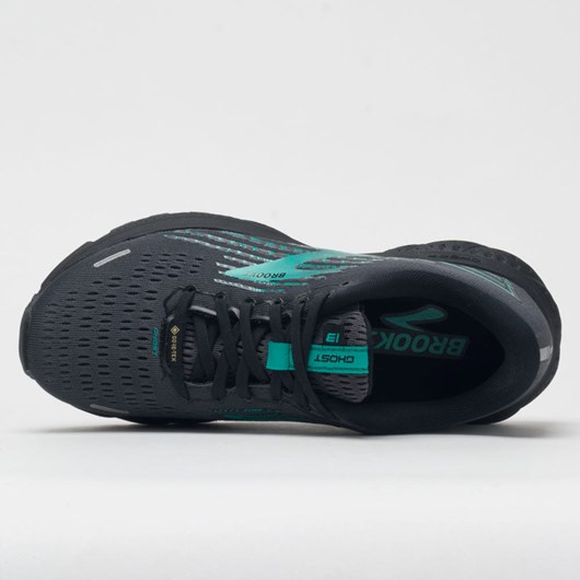 Black / Black / Peacock Orthofeet Brooks Ghost 13 GTX Women's Running Shoes | XODRC5812