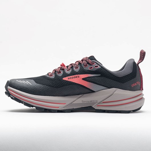 Black / Blackened Pearl / Coral Orthofeet Brooks Cascadia 16 GTX Women's Trail Running Shoes | TINLZ8120