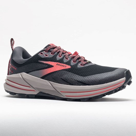 Black / Blackened Pearl / Coral Orthofeet Brooks Cascadia 16 GTX Women's Trail Running Shoes | TINLZ8120