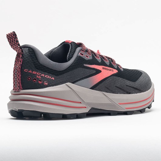 Black / Blackened Pearl / Coral Orthofeet Brooks Cascadia 16 GTX Women's Trail Running Shoes | TINLZ8120