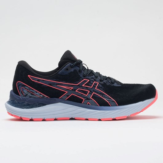 Black / Blazing Coral Orthofeet ASICS GEL-Cumulus 23 Women\'s Running Shoes | OSNBW4869