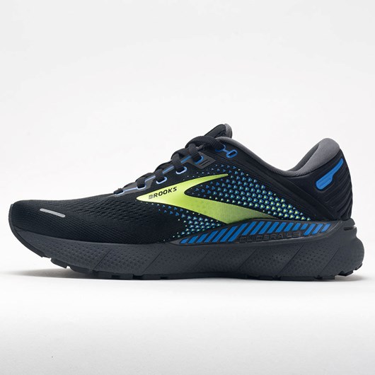 Black / Blue / Nightlife Orthofeet Brooks Adrenaline GTS 22 Men's Running Shoes | FGHOU2314