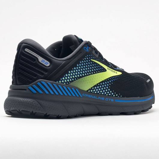 Black / Blue / Nightlife Orthofeet Brooks Adrenaline GTS 22 Men's Running Shoes | FGHOU2314