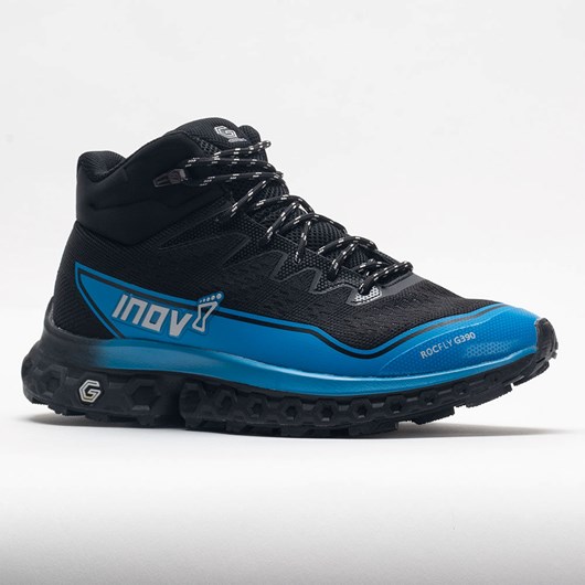 Black / Blue Orthofeet Inov-8 RocFly G 390 Men's Hiking Shoes | HBMTA6175