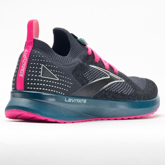 Black / Blue / Pink Orthofeet Brooks Levitate Stealthfit 5 Women's Running Shoes | YRCWG8640