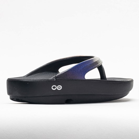 Black / Calypso Orthofeet OOFOS OOlala Luxe Women's Slide Sandals | BXCGE0215