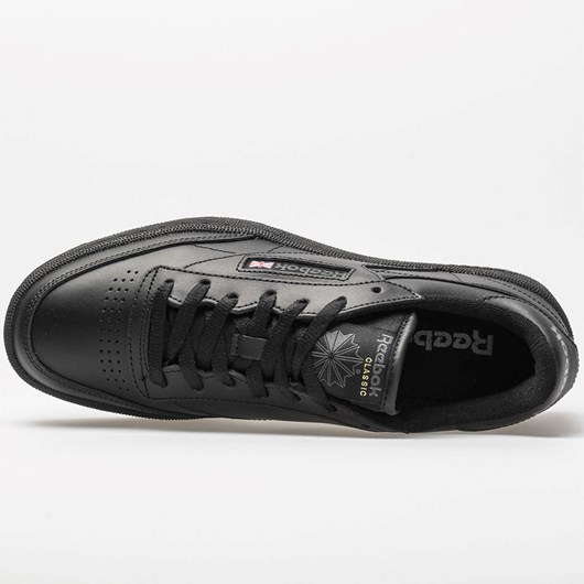 Black / Charcoal Orthofeet Reebok Club C 85 Men's Lifestyle Sneakers | FWVYS9183