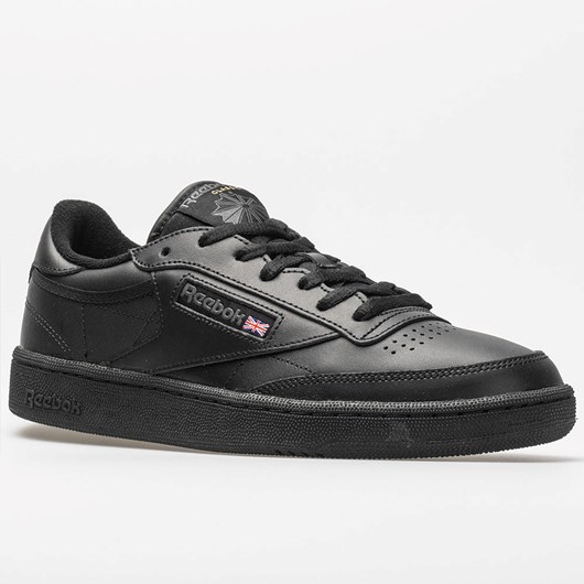 Black / Charcoal Orthofeet Reebok Club C 85 Men's Lifestyle Sneakers | FWVYS9183