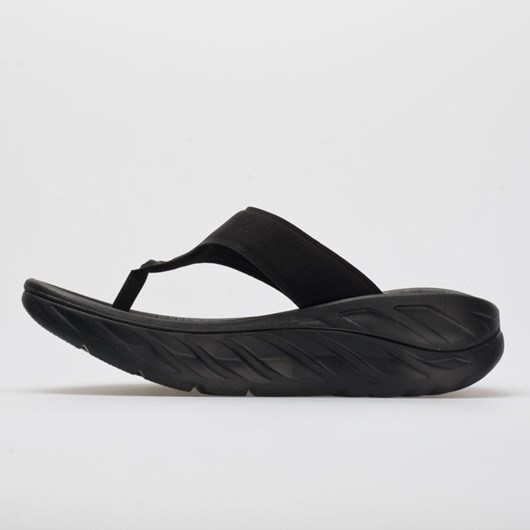 Black / Dark Gull Gray (2019) Orthofeet Hoka One One Ora Recovery Flip Women's Slide Sandals | HARPL3490