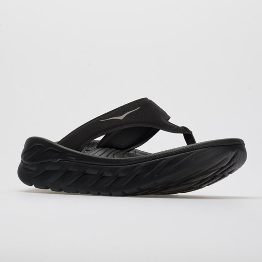 Black / Dark Gull Gray (2019) Orthofeet Hoka One One Ora Recovery Flip Women's Slide Sandals | HARPL3490