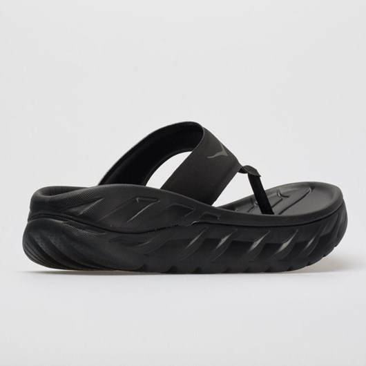 Black / Dark Gull Gray (2019) Orthofeet Hoka One One Ora Recovery Flip Women's Slide Sandals | HARPL3490