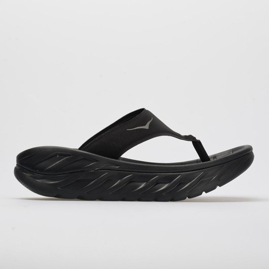 Black / Dark Gull Gray (2019) Orthofeet Hoka One One Ora Recovery Flip Women\'s Slide Sandals | HARPL3490