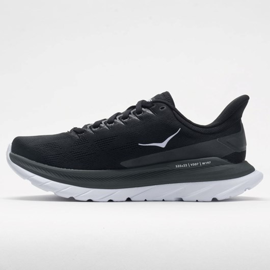 Black / Dark Shadow Orthofeet Hoka One One Mach 4 Men's Running Shoes | RFTDI4781