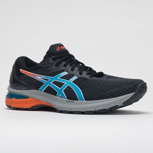 Black / Digital Aqua Orthofeet ASICS GT-2000 9 Trail Men's Trail Running Shoes | HYXCQ2137