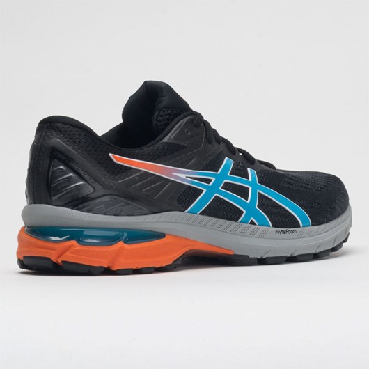 Black / Digital Aqua Orthofeet ASICS GT-2000 9 Trail Men's Trail Running Shoes | HYXCQ2137