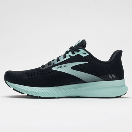 Black / Ebony / Blue Tint Orthofeet Brooks Launch 8 Women's Running Shoes | JPGDN4187