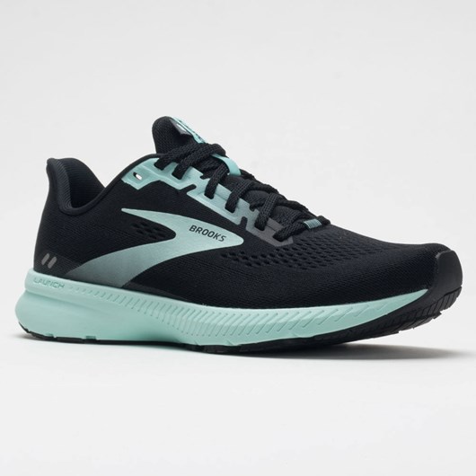 Black / Ebony / Blue Tint Orthofeet Brooks Launch 8 Women's Running Shoes | JPGDN4187